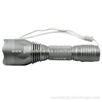 Cree T6 LED Flashlight, 1100lm 10 Watt 1 x 18650 Rechargeable 5 Modes Aluminum BodyNew